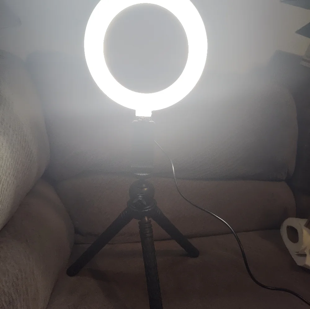 Sunpak 6'' Ring 42'' Height Portable Vlogging Kit for Smartphones and iphones